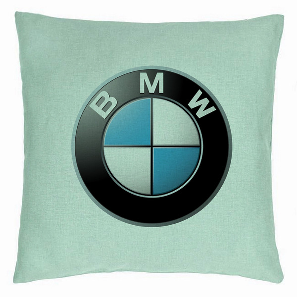 Perna Decorativa, BMW, 40×40 cm, Verde Menta, Husa Detasabila, Burduf 5 bsc0746 5
