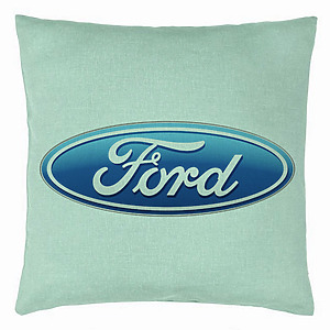 Perna Decorativa, Ford, 40×40 cm, Verde Menta, Husa Detasabila, Burduf