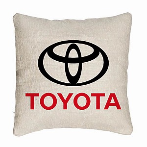 Perna Decorativa Canapea , Toyota, 40×40 cm, Husa Detasabila, Burduf