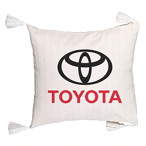 Perna Decorativa cu Franjuri , Toyota, 45×45 cm, Cu fermoar