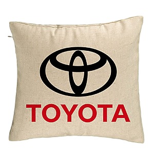 Perna Decorativa, Toyota, 40×40 cm, Bej, Husa Detasabila, Burduf