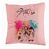 Perna Decorativa, Stray Kids 3, 40x40 cm, Roz, Husa Detasabila, Burduf 7 bsc0752 4