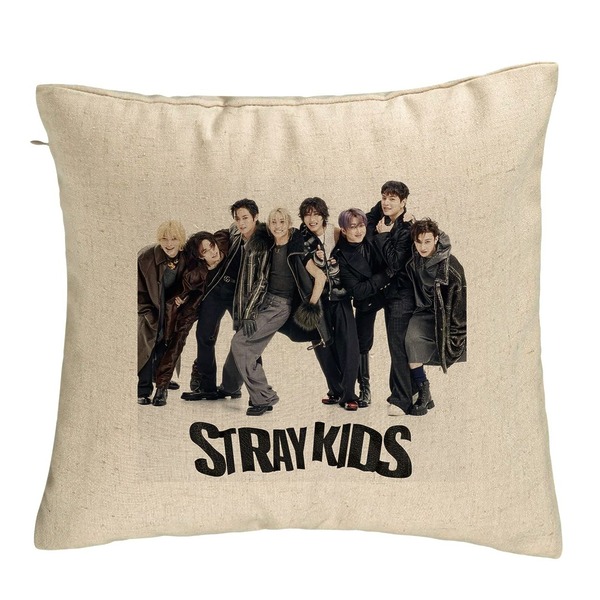 Perna Decorativa, Stray Kids 6, 40×40 cm, Bej, Husa Detasabila, Burduf 5 bsc0755 rotated e1740786775999