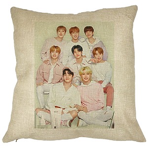 Perna Decorativa, Stray Kids 7, 40×40 cm, Husa Detasabila, Burduf