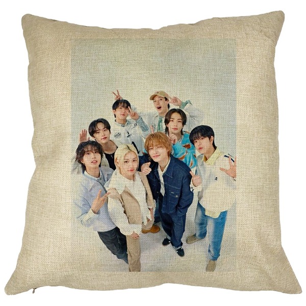 Perna Decorativa, Stray Kids 9, 40×40 cm, Husa Detasabila, Burduf 11 bsc0758 2