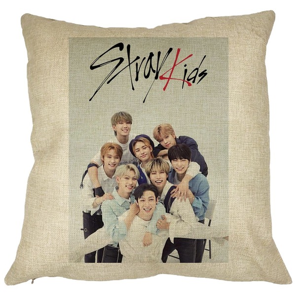 Perna Decorativa, Stray Kids 12, 40×40 cm, Husa Detasabila, Burduf 11 bsc0761 2