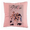 Perna Decorativa, Stray Kids 12, 40x40 cm, Roz, Husa Detasabila, Burduf 7 bsc0761 4