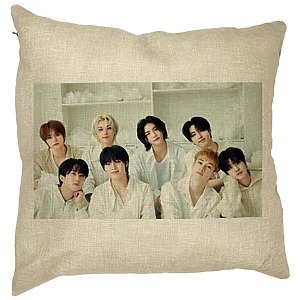 Perna Decorativa, Stray Kids 14, 40×40 cm, Husa Detasabila, Burduf