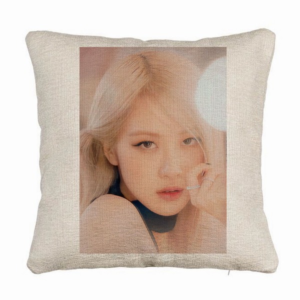 Perna Decorativa Canapea BlackPink Rose 4, 40×40 cm, Husa Detasabila, Burduf 5 bsc0768 1