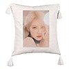 Perna Decorativa cu Franjuri BlackPink Rose 4, 45×45 cm, Cu fermoar 7 bsc0768 3