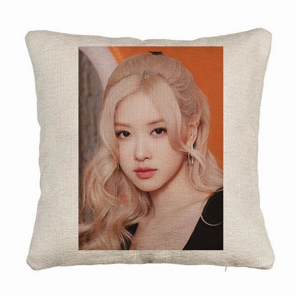 Perna Decorativa Canapea BlackPink Rose 5, 40×40 cm, Husa Detasabila, Burduf 5 bsc0769 1