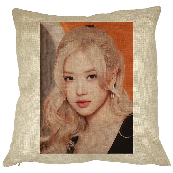 Perna Decorativa BlackPink Rose 5, 40×40 cm, Husa Detasabila, Burduf 11 bsc0769 2