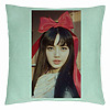 Perna Decorativa BlackPink Lisa 1, 40×40 cm, Verde Menta, Husa Detasabila, Burduf 7 bsc0770 5