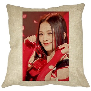 Perna Decorativa BlackPink Jisoo 1, 40×40 cm, Husa Detasabila, Burduf