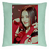 Perna Decorativa BlackPink Jisoo 1, 40×40 cm, Verde Menta, Husa Detasabila, Burduf 7 bsc0774 5