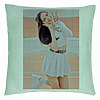 Perna Decorativa BlackPink Jisoo 2, 40×40 cm, Verde Menta, Husa Detasabila, Burduf 7 bsc0775 5