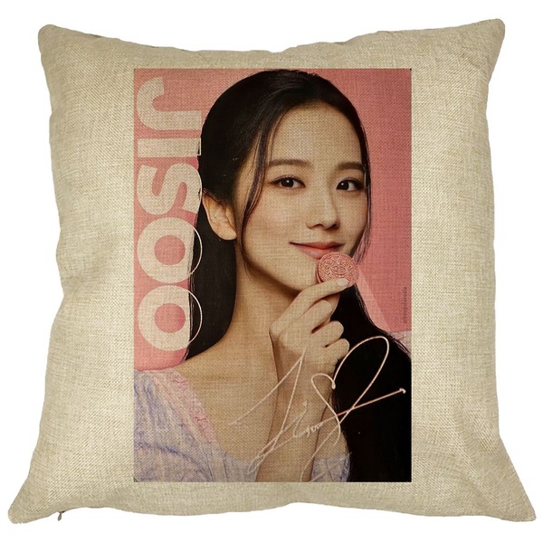 Perna Decorativa BlackPink Jisoo 3, 40×40 cm, Husa Detasabila, Burduf 11 bsc0776 2