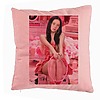 Perna Decorativa BlackPink Jisoo 4, 40x40 cm, Roz, Husa Detasabila, Burduf 7 bsc0777 4