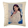 Perna Decorativa BlackPink Jennie 2, 40×40 cm, Bej, Husa Detasabila, Burduf 7 bsc0779