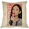 Perna Decorativa BlackPink Jennie 4, 40×40 cm, Husa Detasabila, Burduf 16 bsc0781 2