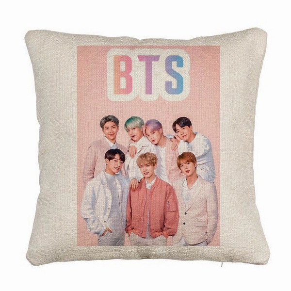 Perna Decorativa Canapea BTS Army 6, 40×40 cm, Husa Detasabila, Burduf 5 bsc0782 1