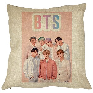 Perna Decorativa BTS Army 6, 40×40 cm, Husa Detasabila, Burduf