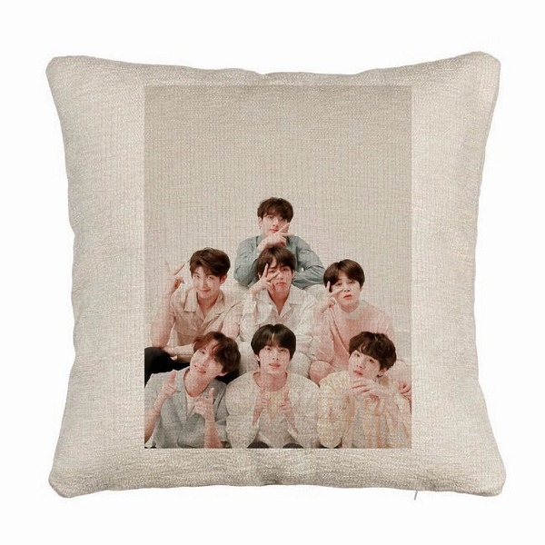 Perna Decorativa Canapea BTS Army 7, 40×40 cm, Husa Detasabila, Burduf 5 bsc0783 1