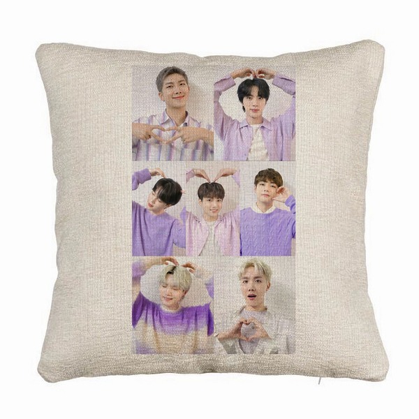 Perna Decorativa Canapea BTS Army 9, 40×40 cm, Husa Detasabila, Burduf 5 bsc0785 1