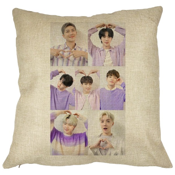 Perna Decorativa BTS Army 9, 40×40 cm, Husa Detasabila, Burduf 11 bsc0785 2