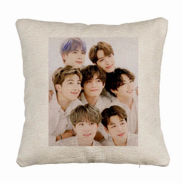 Perna Decorativa Canapea BTS Army 10, 40×40 cm, Husa Detasabila, Burduf 5 bsc0786 1