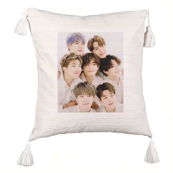 Perna Decorativa cu Franjuri BTS Army 10, 45×45 cm, Cu fermoar 5 bsc0786 3