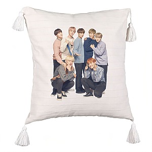 Perna Decorativa cu Franjuri BTS Army 11, 45×45 cm, Cu fermoar