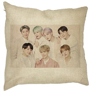 Perna Decorativa BTS Army 12, 40×40 cm, Husa Detasabila, Burduf