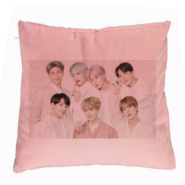Perna Decorativa BTS Army 12, 40x40 cm, Roz, Husa Detasabila, Burduf 5 bsc0788 4 rotated e1741287034968