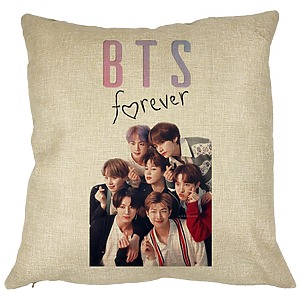 Perna Decorativa BTS Army 13, 40×40 cm, Husa Detasabila, Burduf