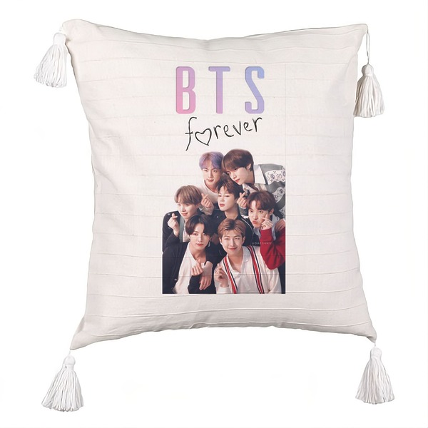 Perna Decorativa cu Franjuri BTS Army 13, 45×45 cm, Cu fermoar 5 bsc0789 3