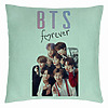 Perna Decorativa BTS Army 13, 40×40 cm, Verde Menta, Husa Detasabila, Burduf 7 bsc0789 5
