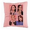 Perna Decorativa BlackPink, Model 5, 40x40 cm, Roz, Husa Detasabila, Burduf 7 bsc0790 4