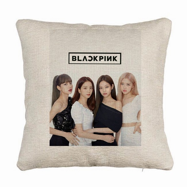 Perna Decorativa Canapea BlackPink, Model 6, 40x40 cm, Husa Detasabila, Burduf 5 bsc0791 1