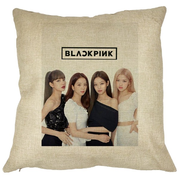 Perna Decorativa BlackPink, Model 6, 40x40 cm, Husa Detasabila, Burduf 11 bsc0791 2