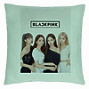 Perna Decorativa BlackPink, Model 6, 40x40 cm, Verde Menta, Husa Detasabila, Burduf 7 bsc0791 5