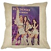 Perna Decorativa BlackPink, Model 7, 40x40 cm, Husa Detasabila, Burduf 16 bsc0792 2