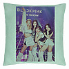 Perna Decorativa BlackPink, Model 7, 40x40 cm, Verde Menta, Husa Detasabila, Burduf 7 bsc0792 5