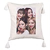 Perna Decorativa cu Franjuri BlackPink, Model 8, 45×45 cm, Cu fermoar 7 bsc0793 3
