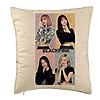 Perna Decorativa BlackPink, Model 9, 40x40 cm, Bej, Husa Detasabila, Burduf 7 bsc0794