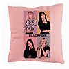 Perna Decorativa BlackPink, Model 9, 40x40 cm, Roz, Husa Detasabila, Burduf 7 bsc0794 4