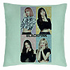Perna Decorativa BlackPink, Model 9, 40x40 cm, Verde Menta, Husa Detasabila, Burduf 7 bsc0794 5