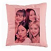 Perna Decorativa BlackPink, Model 10, 40x40 cm, Roz, Husa Detasabila, Burduf 7 bsc0795 4