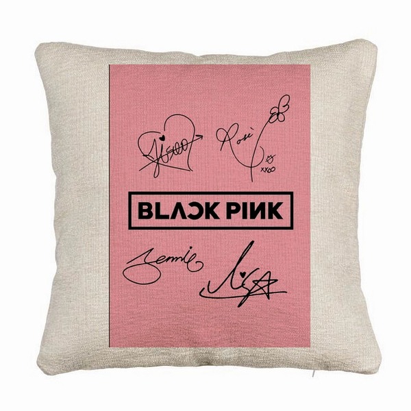 Perna Decorativa Canapea BlackPink, Model 13, 40x40 cm, Husa Detasabila, Burduf 5 bsc0797 1