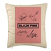 Perna Decorativa BlackPink, Model 13, 40x40 cm, Bej, Husa Detasabila, Burduf 7 bsc0797